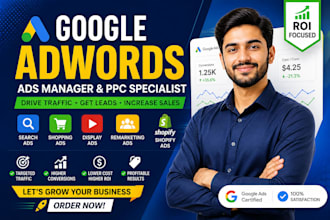 google adwords ads manager ppc specialist  ads campaign shopify ads sem ppc