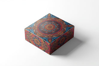 design creative box, pouch and label packaging design