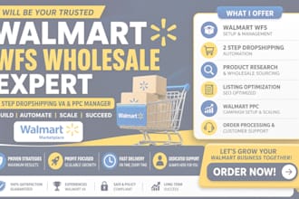 be your walmart wfs wholesale expert walmart 2 step dropshipping