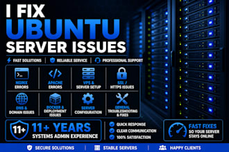 fix your ubuntu server, website, or hosting issues fast