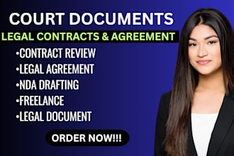 professionally draft, review, and rewrite legal contracts and agreements
