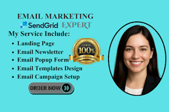 create complete sendgrid marketing campaign automation email template