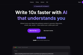design a modern saas landing page with nextjs