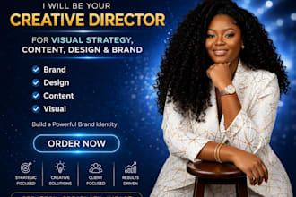 be your creative director for branding, visual strategy  content