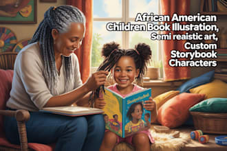 design high quality children book illustrations and storybook characters