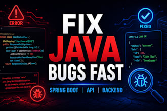 fix java spring boot bugs and errors