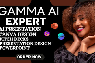 be your gamma ai expert for ai presentations pitch deck canva design gamma ai
