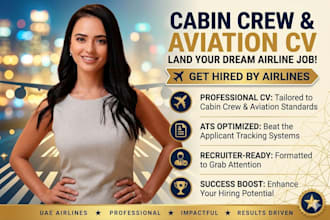 cabin crew and aviation CV writing for emirates and uae airlines
