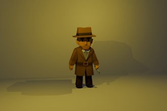 creating lowpoly characters characters for games