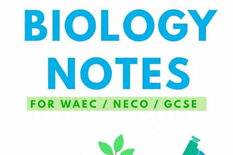 write simple biology study notes for waec neco gcse students