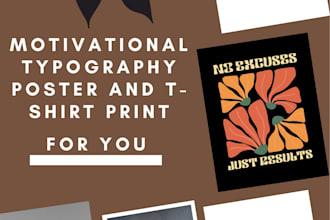 design modern motivational typography poster and t shart print