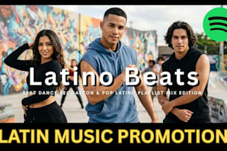 promote your latin music on spotify to real listeners and playlist