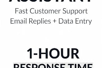 do customer support, data entry, and email replies in 1 hour