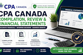 prepare a cpa canada compilation, review and financial statement