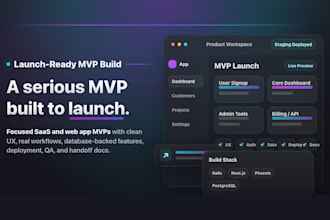 build your saas mvp or custom web app