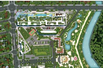 render site layout plan, subdivision, plat map, rv map, campground, property map