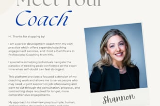 coach you on job interview skills and techniques