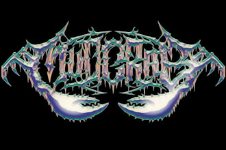 do custom graffiti hardcore metal logo design