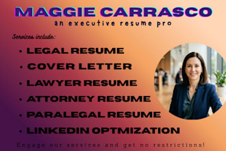 write a professional ats legal resume for executives