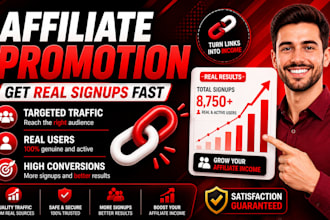 affiliate link promotion referral traffic marketing affiliate link sign up