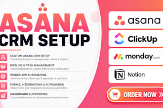asana crm clickup monday trello notion airtable smartsheet gohighlevel hubspot