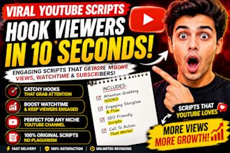 write engaging youtube scripts for your channel growth
