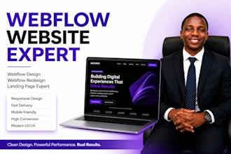 design webflow website, webflow redesign, webflow landing page