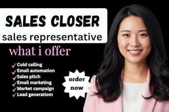 high ticket sale closer sales representative email automation sales pitch sdr