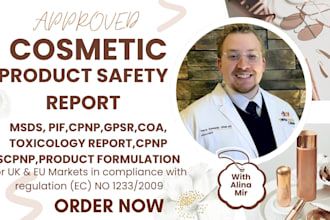safety data sheet toxicology report for your cosmetic product scpn cpnp eu uk