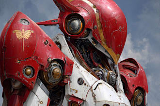 create custom mecha robot art