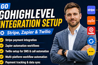 integrate stripe zapier and twilio with gohighlevel