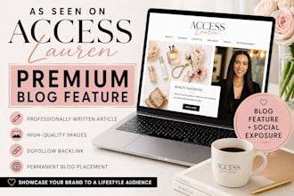 publish a premium feature about your product or brand