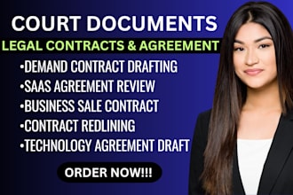 professionally draft, review, and rewrite legal contracts and agreements