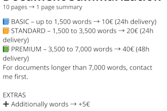 summarize your long document into a short, clear summary