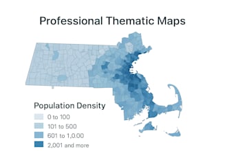 create gis maps for your thesis, research, or academic project