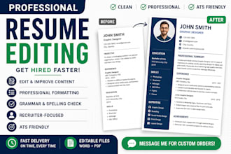 edit and format your resume professionally