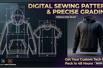 make digital sewing pattern for clothing business