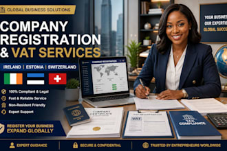 register your company and vat in ireland estonia and switzerland