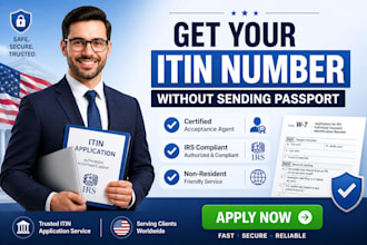 obtain your irs itin as a certified acceptance agent for non residents