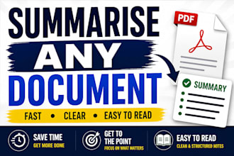 summarise any document into clear, structured notes fast