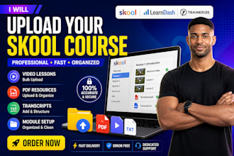 do skool course upload, learndash setup, trainerize upload