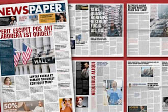 do newspaper layout, newspaper ads and magazine layout