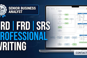 write brd, frd, and srs documents for your IT project