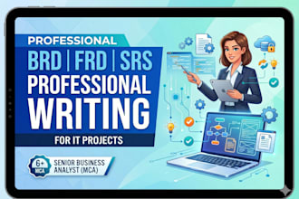 write brd, frd, and srs documents for your IT project