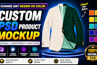 make your image as mockup template with smart object psd