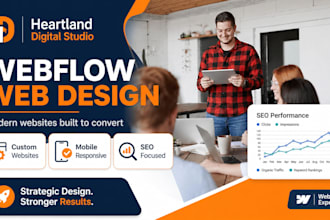 design your business a modern website on webflow