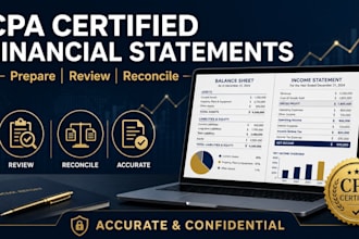 prepare CPA certified financial statements