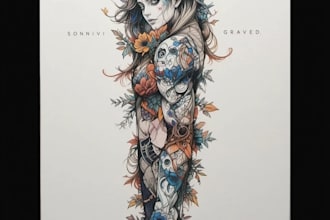 design a modern and minimalist tattoo design