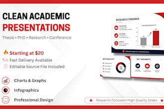 design clean academic presentation slides