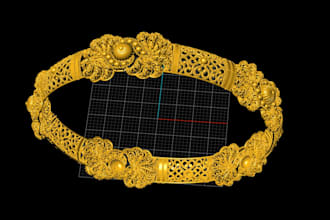 make 3dm or stl file of jewellery